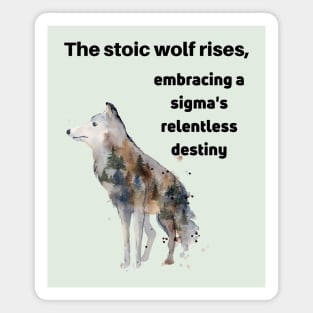 Alpha Wolf and Sigma Wolf Mentality Magnet